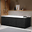 Экран под ванну фронтальный Alavann Alt Black 150 см ALV1201004 раздвижной МДФ черный мрамор