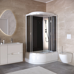 Душевая кабина Taliente Классико (Classico) TA-12080G(R) 120х80 асимметричная