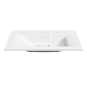 Раковина из искусственного камня Vincea 80 см VCB-3M800W встраиваемая цвет белый