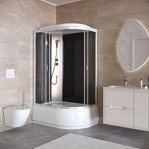Душевая кабина Taliente Классико (Classico) TA-12080G(L) 120х80 асимметричная