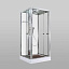 Душевая кабина AvaCan Z1910LEDMT 100x100 квадратная с крышей ориентация универсальная с гидромассажем и электрикой