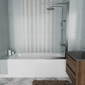 Ванна Vincea VBT-2S170-FR 170x75 пристенная прямоугольная
