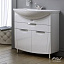 Тумба с раковиной Alavann Monaco 80 АТ-1601-0800-01 белая напольная